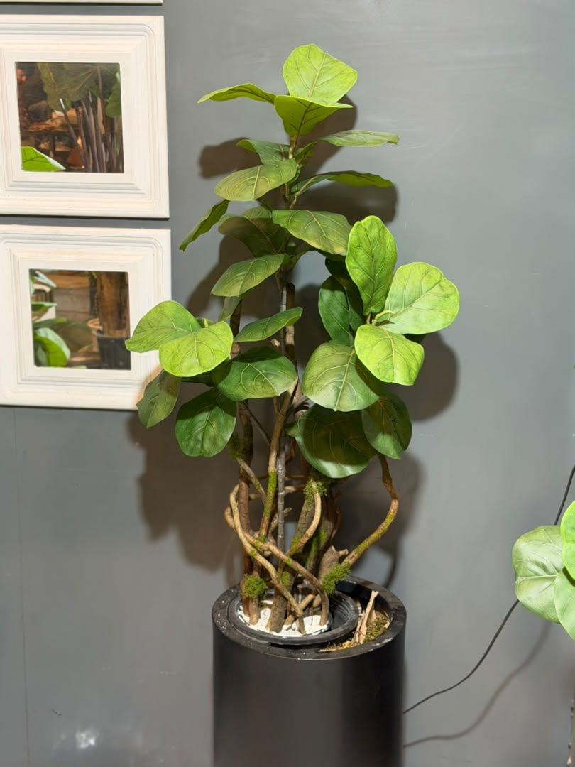 lirat130cm-01 درختچه مصنوعی لیراتا تنه چوبی 130 سانتی - تصویر 1